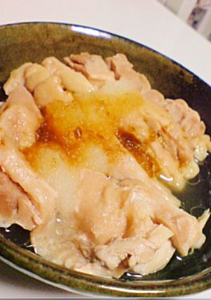 レンジで簡単♪蒸し鶏のおろしポン酢がけ-レシピのメイン写真