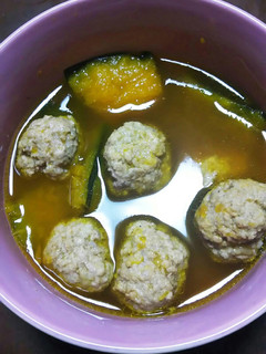 肉だんごかぼちゃ♪-レシピのメイン写真