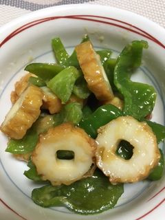 ピーマンと竹輪のみそ炒め-レシピのメイン写真