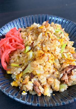 時間をかけて作る豚の角煮レタス香味炒飯-レシピのメイン写真