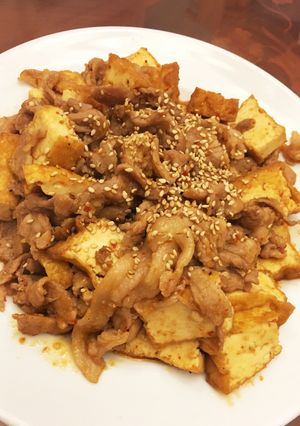 ☆豚と厚揚げの豆板醤焼き☆-レシピのメイン写真