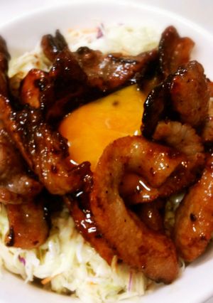 よくばり！豚トロ牛バラ焼き肉丼-レシピのメイン写真