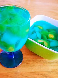 カキ氷シロップで簡単美味☆サイダーゼリー-レシピのメイン写真