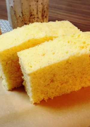 レンジで作る☆ふわふわカステラ風蒸しパン-レシピのメイン写真