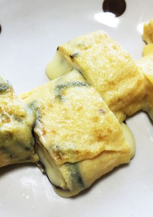 塩昆布とチーズ入り！アレンジ卵焼き♪-レシピのメイン写真