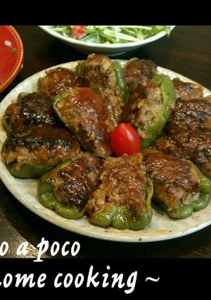決めてはfu✨美味しいピーマンの肉詰め-レシピのメイン写真