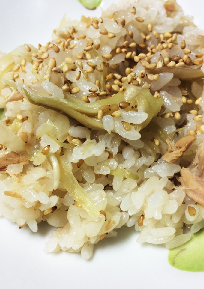 みょうがとツナの炊き込み御飯-レシピのメイン写真