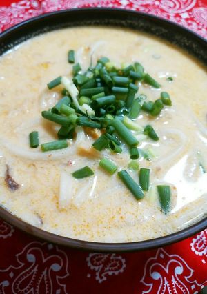豆乳DEまろやか～☆キムチ豆乳うどん-レシピのメイン写真