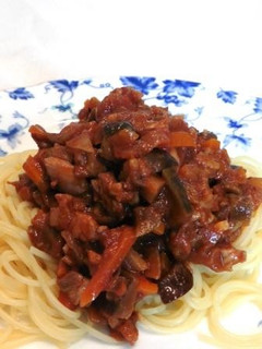 肉味噌トマトソーススパゲッティ-レシピのメイン写真