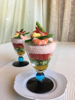 パフェ寿司サラダ-レシピのメイン写真