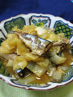 秋刀魚と玉葱のやわらか煮-レシピのメイン写真