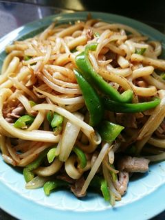 お酢でさっぱり焼きうどん♪-レシピのメイン写真