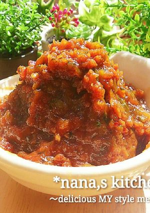 ピリ辛ほろ苦旨で飯ドロボー＊ゴーヤ肉味噌-レシピのメイン写真