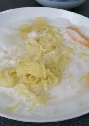 【簡単！】杏仁ラーメンヨーグルト添え-レシピのメイン写真