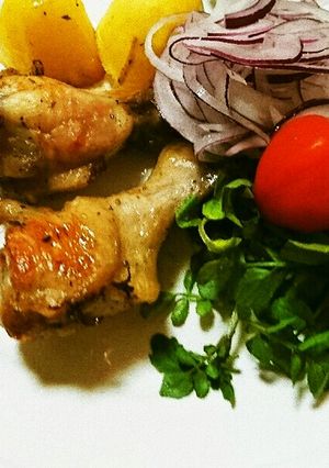 鶏手羽元とじゃがいものオーブン焼き-レシピのメイン写真