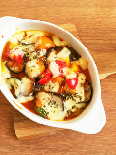 夏野菜トマトソース重ね焼き-レシピのメイン写真