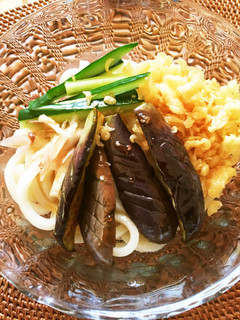 揚げ茄子のぶっかけうどん-レシピのメイン写真