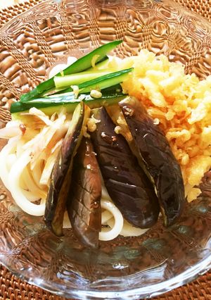揚げ茄子のぶっかけうどん-レシピのメイン写真