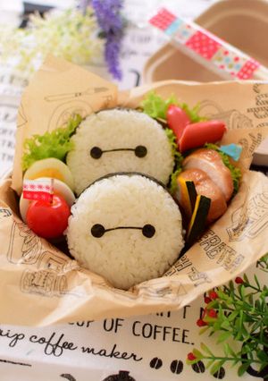 【キャラ弁】ベイマックスのおにぎり弁当-レシピのメイン写真