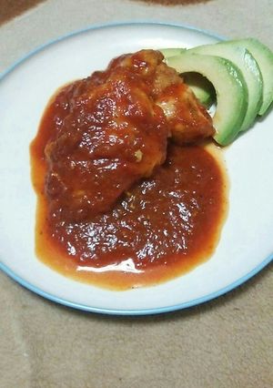 簡単鶏肉のトマトソース煮込み-レシピのメイン写真