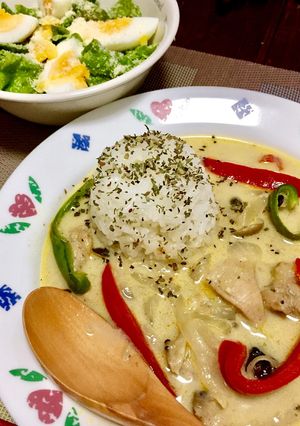 市販ペースト簡単♬暑い日はグリーンカレー-レシピのメイン写真