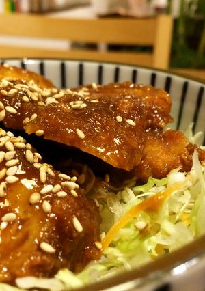 にんにく男味噌★簡単ソースカツ丼-レシピのメイン写真