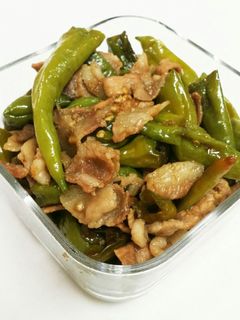 ししとうと豚バラの甘辛煮 大量消費-レシピのメイン写真