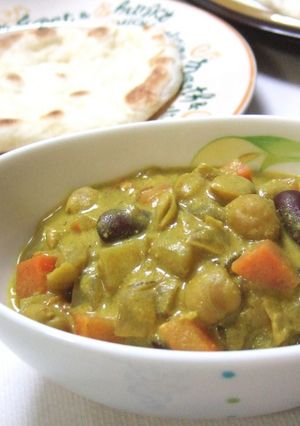 ♪お豆たっぷり♪南国のココナッツカレー-レシピのメイン写真