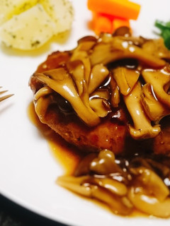 ~秋先取り!きのこソース~ハンバーグに♪-レシピのメイン写真