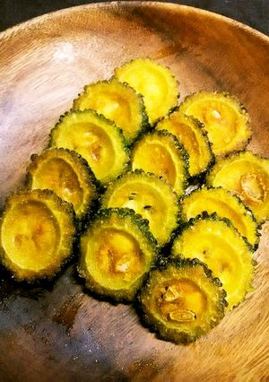 簡単！ゴーヤの輪切りDEカレー味唐揚げ♪-レシピのメイン写真