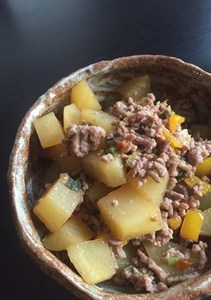 アメリカ味★じゃがいもとひき肉の肉じゃが-レシピのメイン写真