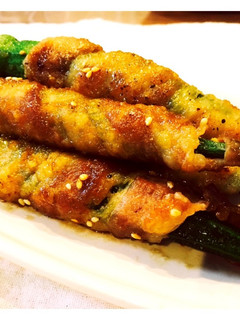 オクラ肉巻きの甘醤油焼き-レシピのメイン写真