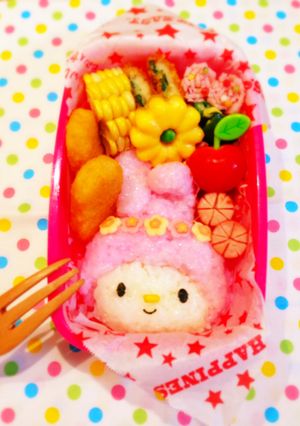 キャラ弁簡単マイメロ可愛いお弁当運動会-レシピのメイン写真
