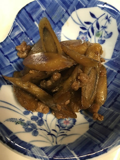 ごぼうとひき肉の甘辛炒め-レシピのメイン写真