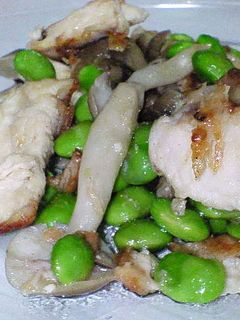 枝豆と鶏胸肉の炒め物-レシピのメイン写真