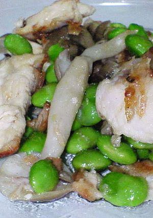 枝豆と鶏胸肉の炒め物-レシピのメイン写真