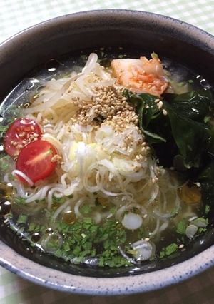 冷製即席麺（冷やしインスタントラーメン）-レシピのメイン写真