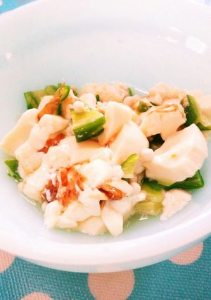暑い日の離乳食『おくら奴っこ』-レシピのメイン写真
