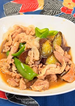 ご飯が止まらない♪豚こまとナスの甘辛炒め-レシピのメイン写真