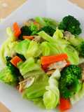 あったかアサリ入り茹で野菜サラダ