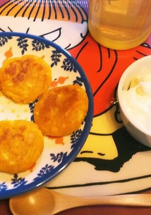 【離乳食後期】裏ごしかぼちゃでかぼちゃ餅-レシピのメイン写真