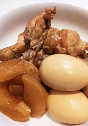 お鍋ひとつで！手羽元と大根の甘辛煮-レシピのメイン写真