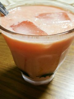 すいかとヨーグルトのミックスジュース!-レシピのメイン写真