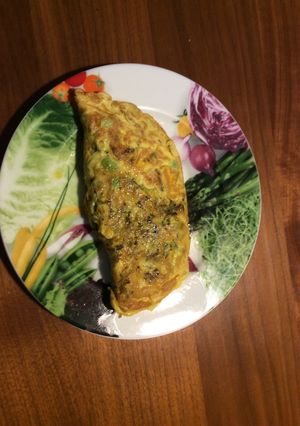高菜漬けと枝豆のオムレツ♬-レシピのメイン写真