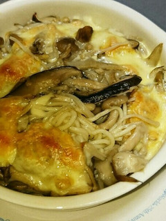 キノコたっぷりスパゲッティグラタン-レシピのメイン写真