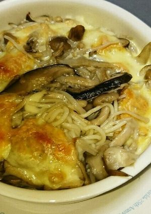 キノコたっぷりスパゲッティグラタン-レシピのメイン写真