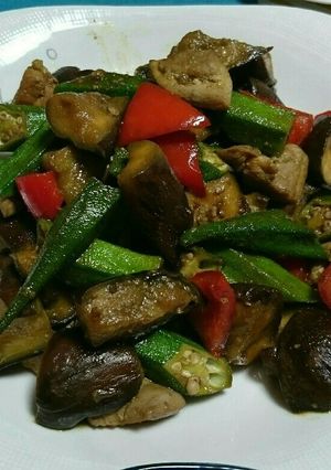 鶏肉と夏野菜の和風カレー炒め☆-レシピのメイン写真