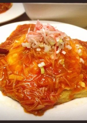 簡単☆天津飯甘酢餡かけ-レシピのメイン写真