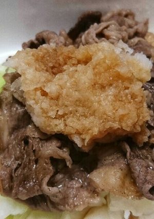 キャベツと牛こまのおろしポン酢のせ-レシピのメイン写真