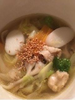 簡単!ヘルシー!野菜たっぷり白だしスープ-レシピのメイン写真